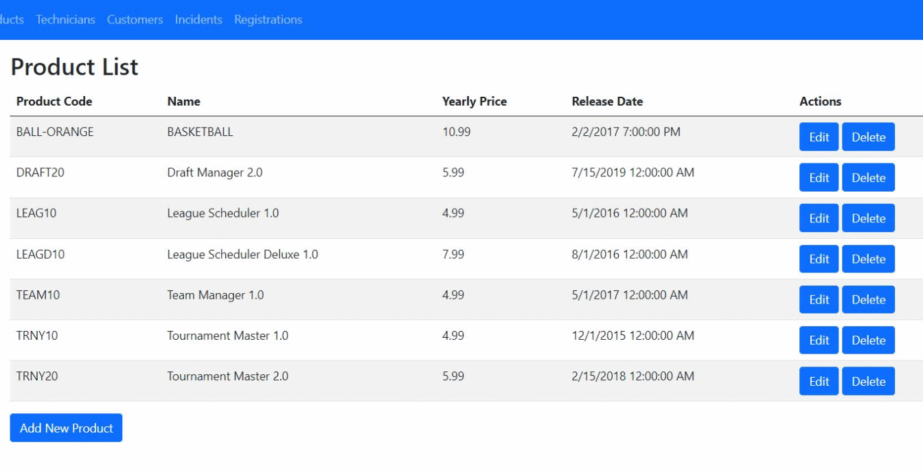Sports Pro landing page