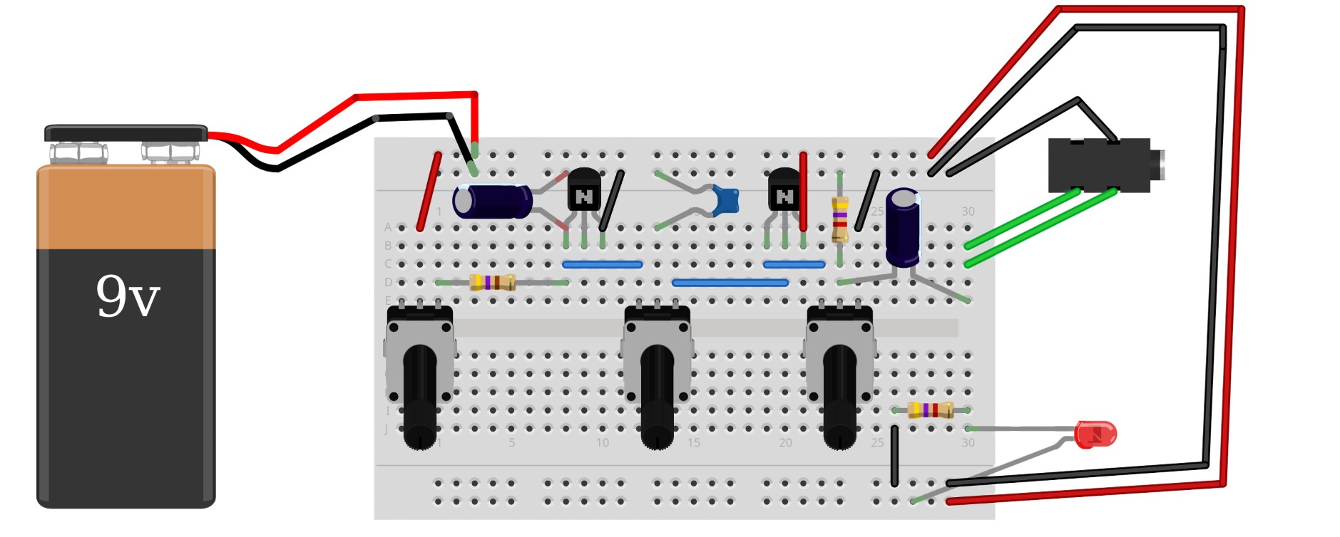 Drawing of a synthesizer